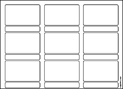 16:9 (1.78:1 Storyboard - simplified (Landscape print)