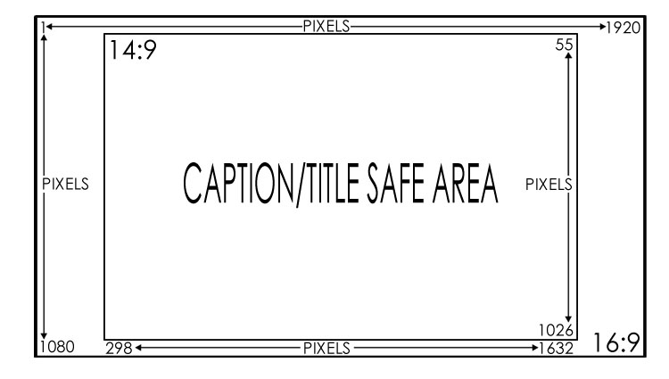 16:9 With 14:9 Caption/Title Safe Area (B)