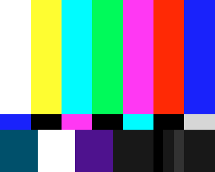 Colour bars SMPTE 720 - 576