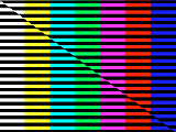 Both fields split diagonally example